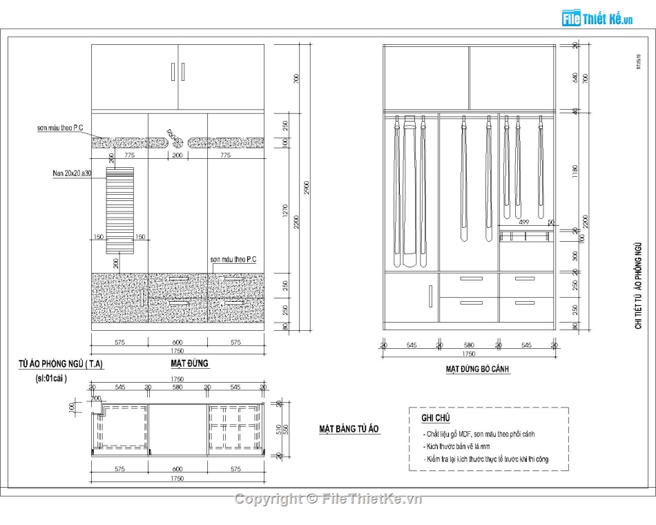 bản vẽ thiết kế tủ quần áo,bản vẽ nội thất tủ áo,bản vẽ tủ quần áo,bản vẽ nội thất tủ